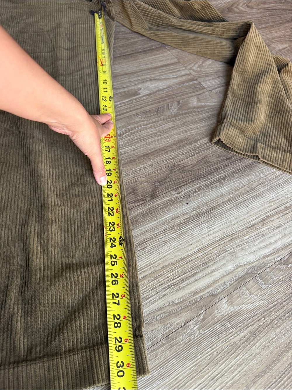 Everlane Women’s Corduroy Olive Green Organic Cotton Pants Size: 6 - Picture 9 of 11